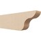 Ekena Millwork 2in. W x 4in. H x 12in. L Carmel Woodgrain TimberThane Rafter Tail, Primed Tan RFTUR02X04X12CARRCPR - alternate 1